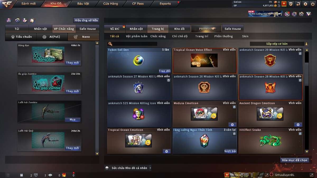 shop acc cf uy tin gia re